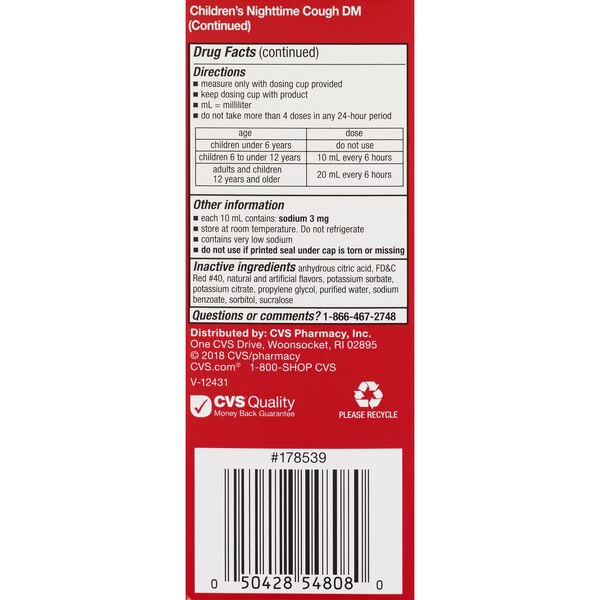 CVS Health Children's Day + Nighttime Cough & Chest Congestion DM Liquid Combo Pack, 2 4 OZ bottles