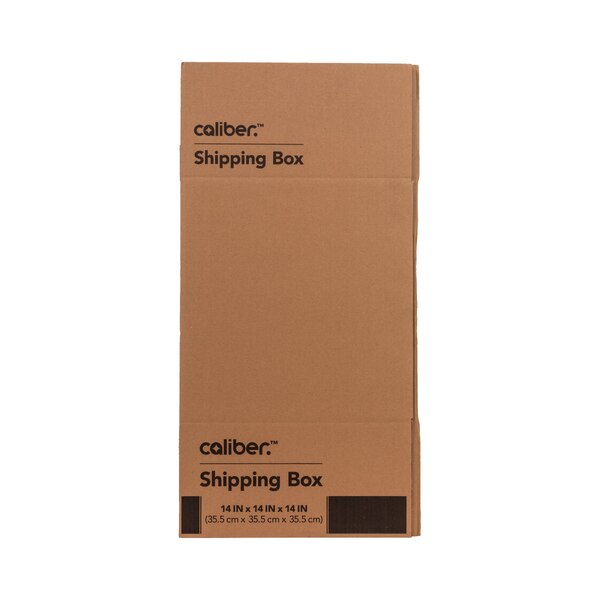 Caliber Mailing Moving & Storage Box, 14 In x 14 In x 14 In