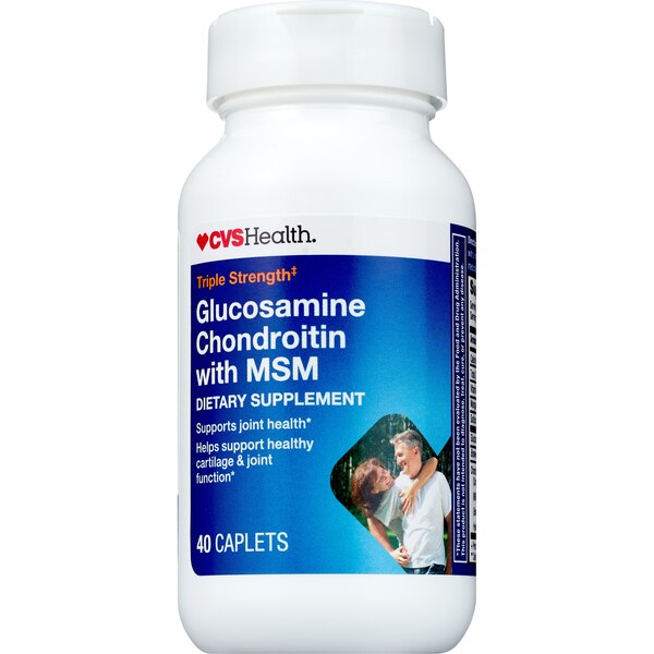 CVS Health Glucosamine Chondroitin Caplets, 40 CT
