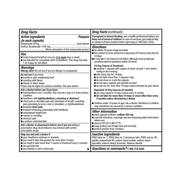 CVS Health Omeprazole Sodium Bicarbonate Capsules