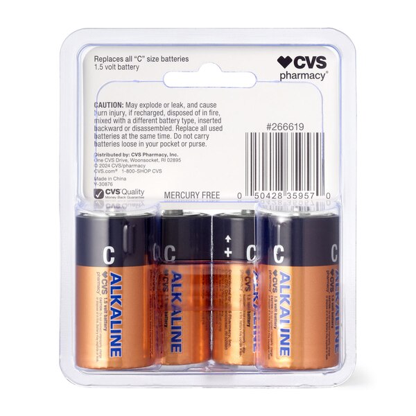 CVS Alkaline Batteries C