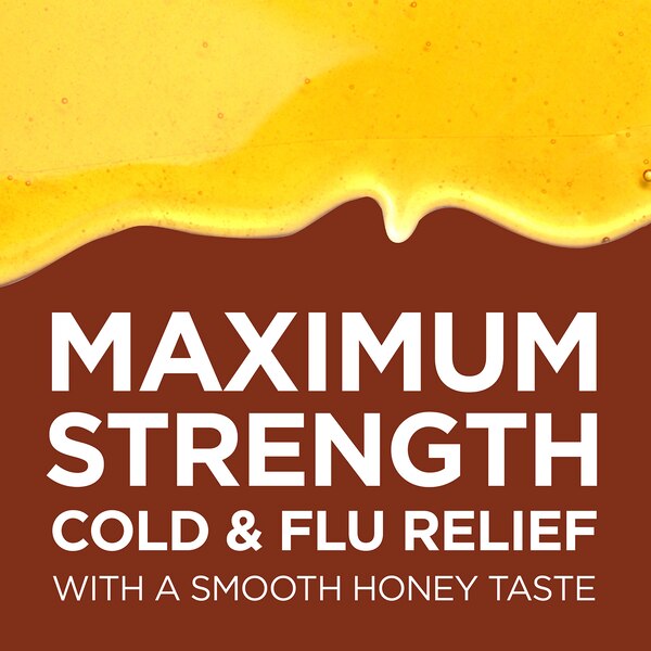 CVS Health Daytime Severe Cold and Flu Liquid Relief, 12 OZ, Honey