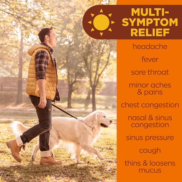 CVS Health Daytime Severe Cold and Flu Liquid Relief, 12 OZ, Honey