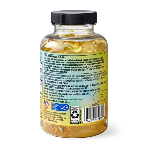 CVS Health 100% Wild Alaskan Fish Oil Softgels, 120 CT