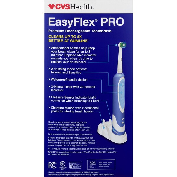 CVS EasyFlex Pro Premium Rechargeable Toothbrush
