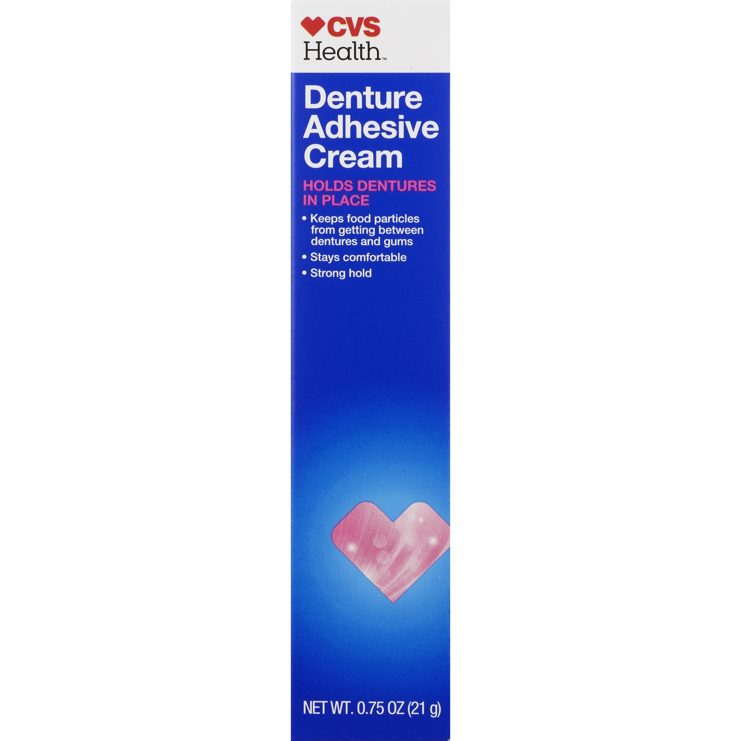 CVS Health - Crema adhesiva para prótesis dental, 0.75 oz
