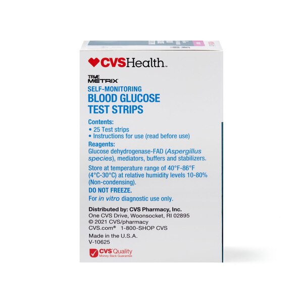 CVS Health True Metrix Self Monitoring Blood Glucose Test Strips