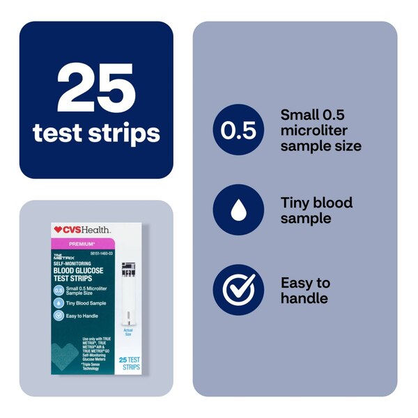 CVS Health True Metrix Self Monitoring Blood Glucose Test Strips