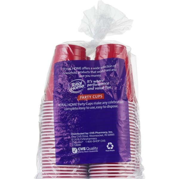 Total Home Party Cups, 100 ct, 18 oz