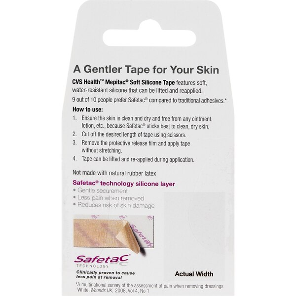 CVS Health Mepitac Soft Silicone Tape