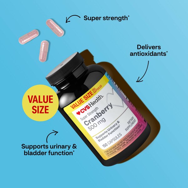 CVS Health Cranberry Capsules, 150 CT