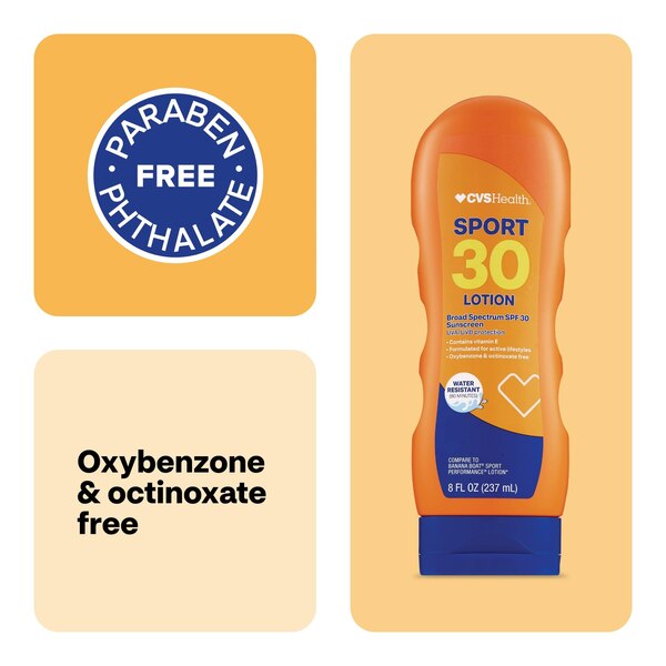 CVS Sunscreen Sport Sun Lotion Non-Greasy SPF 30