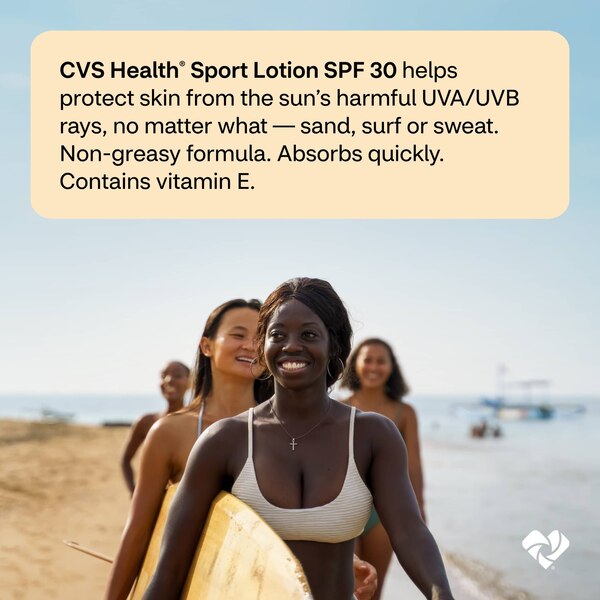 CVS Sunscreen Sport Sun Lotion Non-Greasy SPF 30