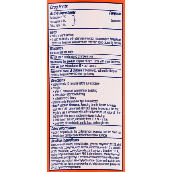 CVS Sunscreen Sport Sun Lotion Non-Greasy SPF 30