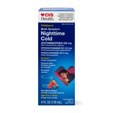 CVS HEALTH CHILDREN'S NT MULTI-SYMPTOM COLD RLF BERRY LIQUID, thumbnail image 1 of 7