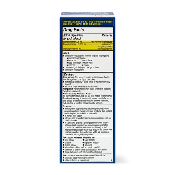 CVS HEALTH CHILDREN'S NT MULTI-SYMPTOM COLD RLF BERRY LIQUID