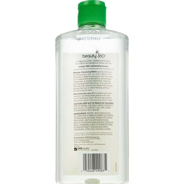 Beauty 360 Micellar Cleansing Water, 13.5 OZ
