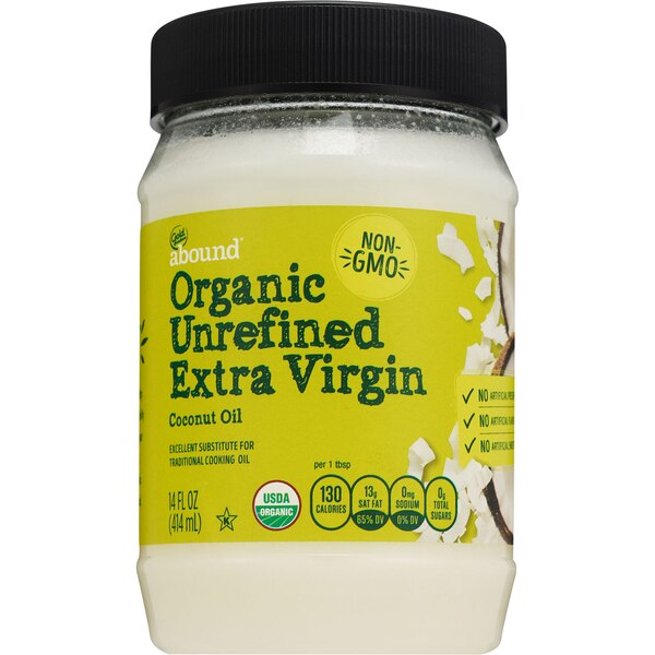 Gold Emblem Abound Extra Virgin Coconut Oil Unrefined, 14 oz