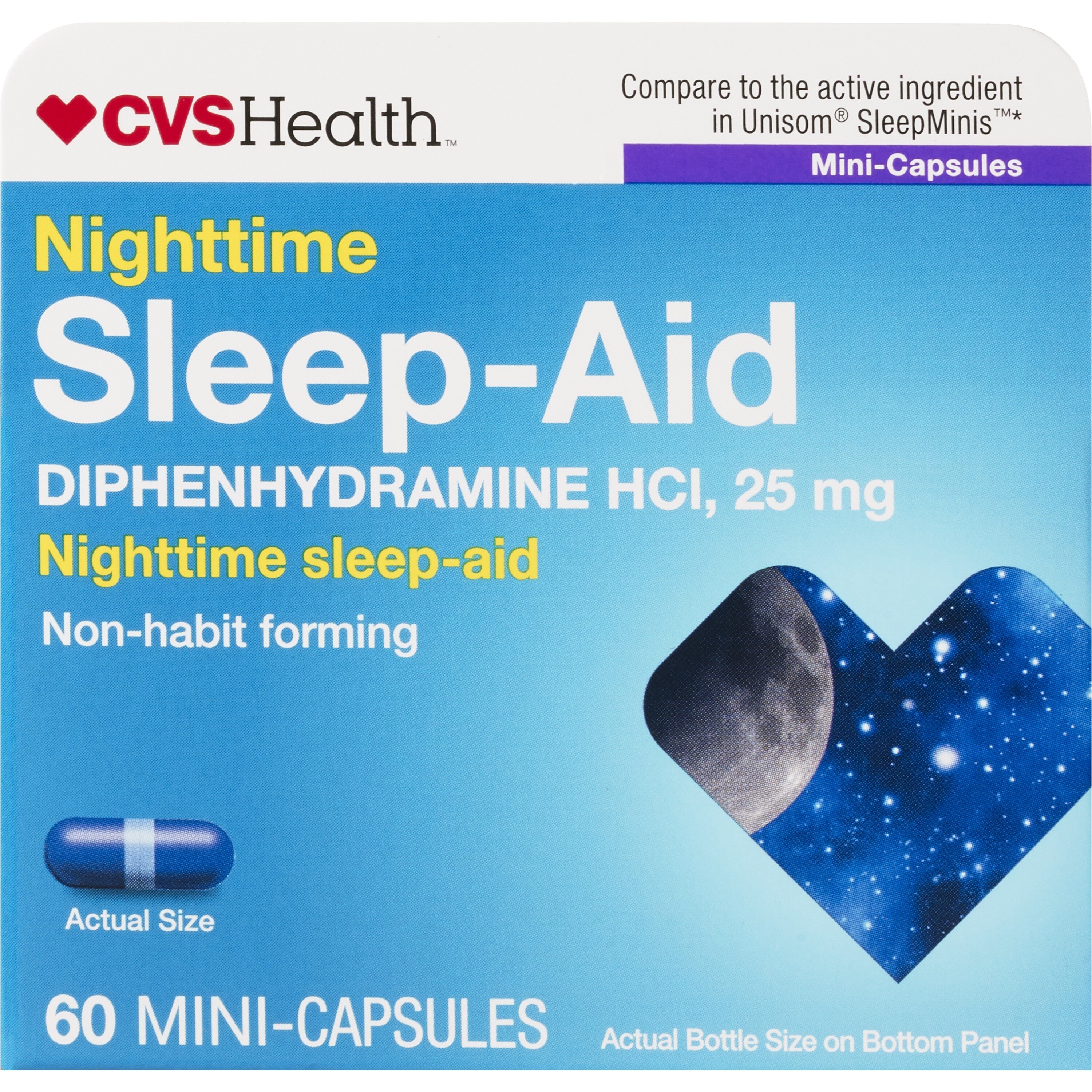 CVS Health, Nighttime Sleep-Aid Mini Capsules