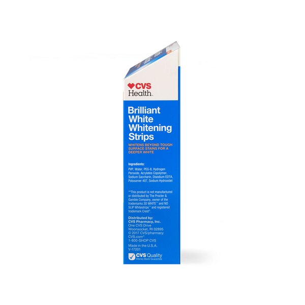 CVS Health Brilliant White Whitening Strips, 14 Treatments