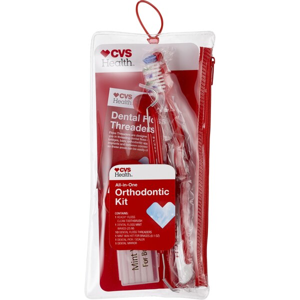 CVS Health - Kit todo en uno para el cuidado de dientes con ortodoncia