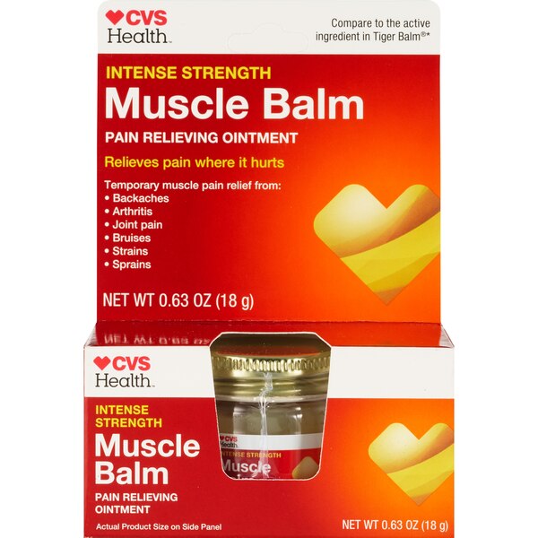 CVS Health - Bálsamo muscular, potencia intensa, 0.63 oz