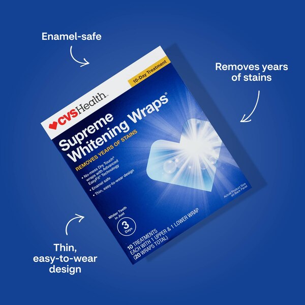 CVS Health Supreme Whitening Wraps