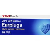 CVS Health Ultra-Soft Silicone Earplugs, 18 Pair, thumbnail image