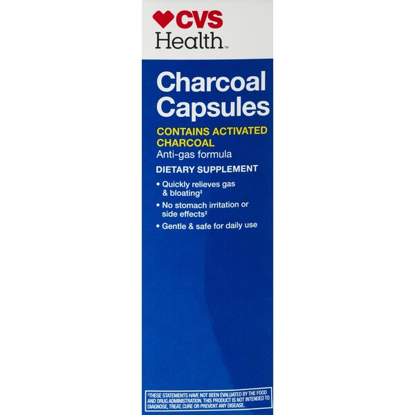 CVS Health Activated Charcoal Capsules, 36 CT
