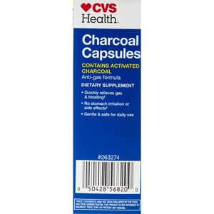 CVS Health Activated Charcoal Capsules, 36 CT
