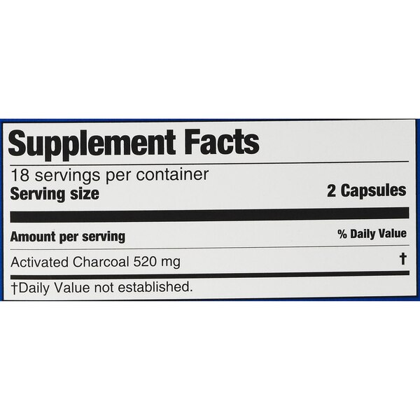 CVS Health Activated Charcoal Capsules, 36 CT
