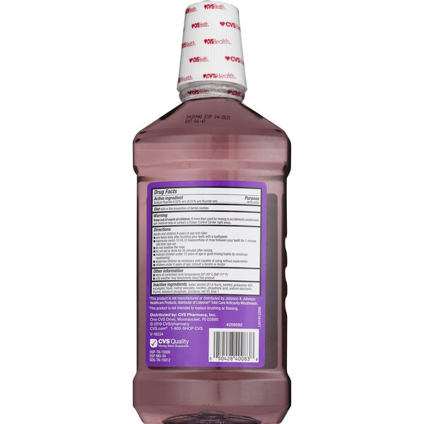 CVS Health Anticavity Fluoride Mouthwash, Eucalyptus Mint