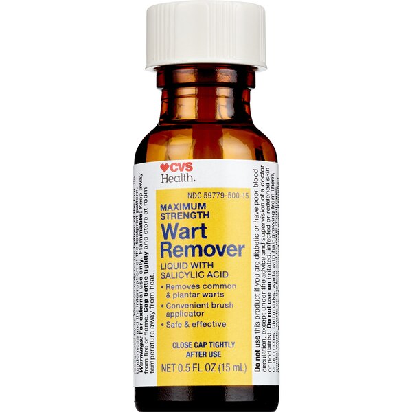 CVS Health Maximum Strength Liquid Wart Remover, 0.5 OZ