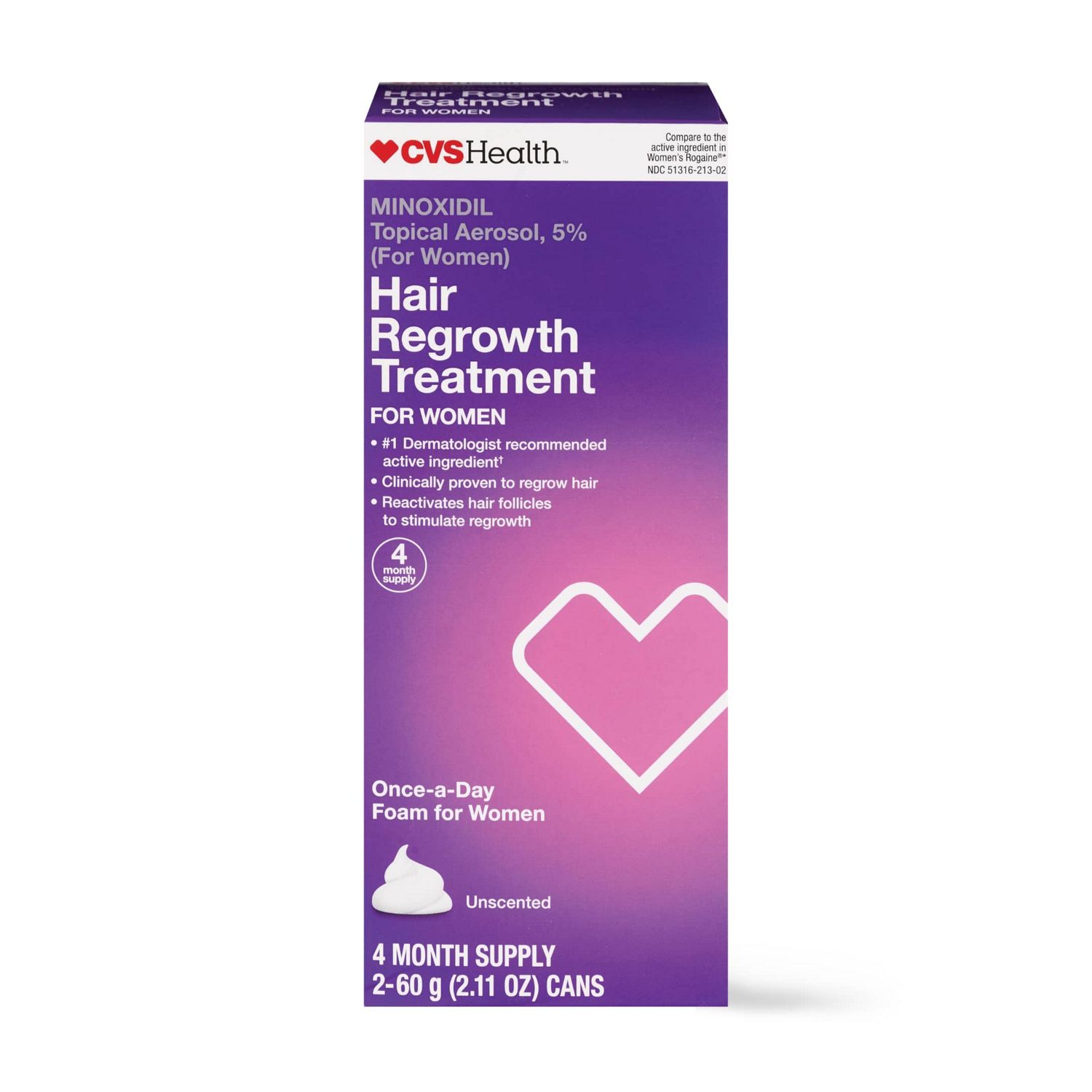 CVS Health Women's 5% Minoxidil Foam for Hair Regrowth