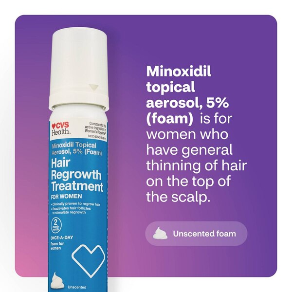 CVS Women's 5% Minoxidil Foam for Hair Regrowth