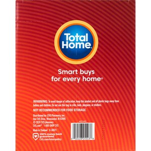 Total Home 13 Gallon Tall Kitchen Trash Bags, 90 ct