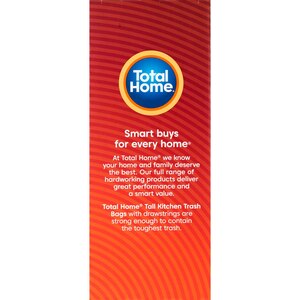 Total Home 13 Gallon Tall Kitchen Trash Bags, 90 ct