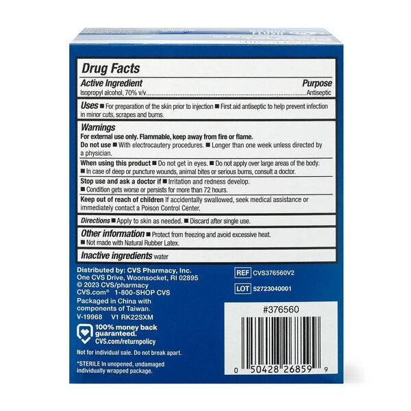 CVS Health Sterile Alcohol Prep Pads, 480 CT