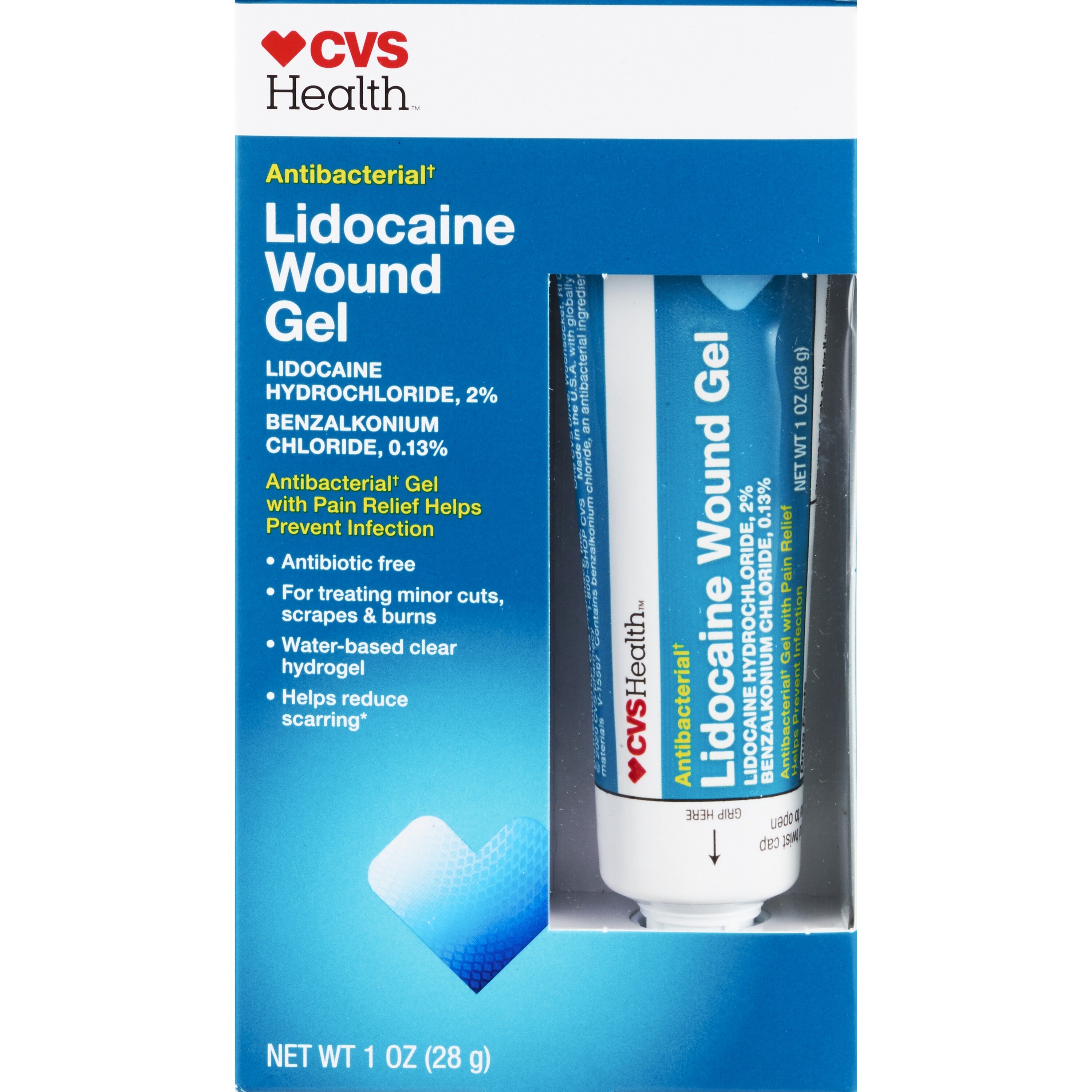 CVS Health - Gel para heridas sin antibiótico, 1 oz