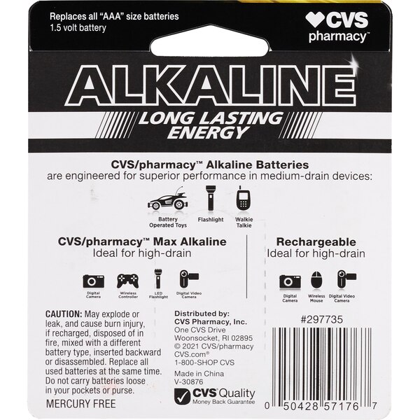 CVS Alkaline Batteries AAA
