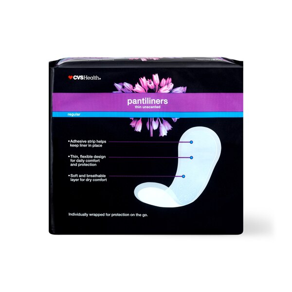 CVS Health Thin Panty Liners, Unscented, Regular