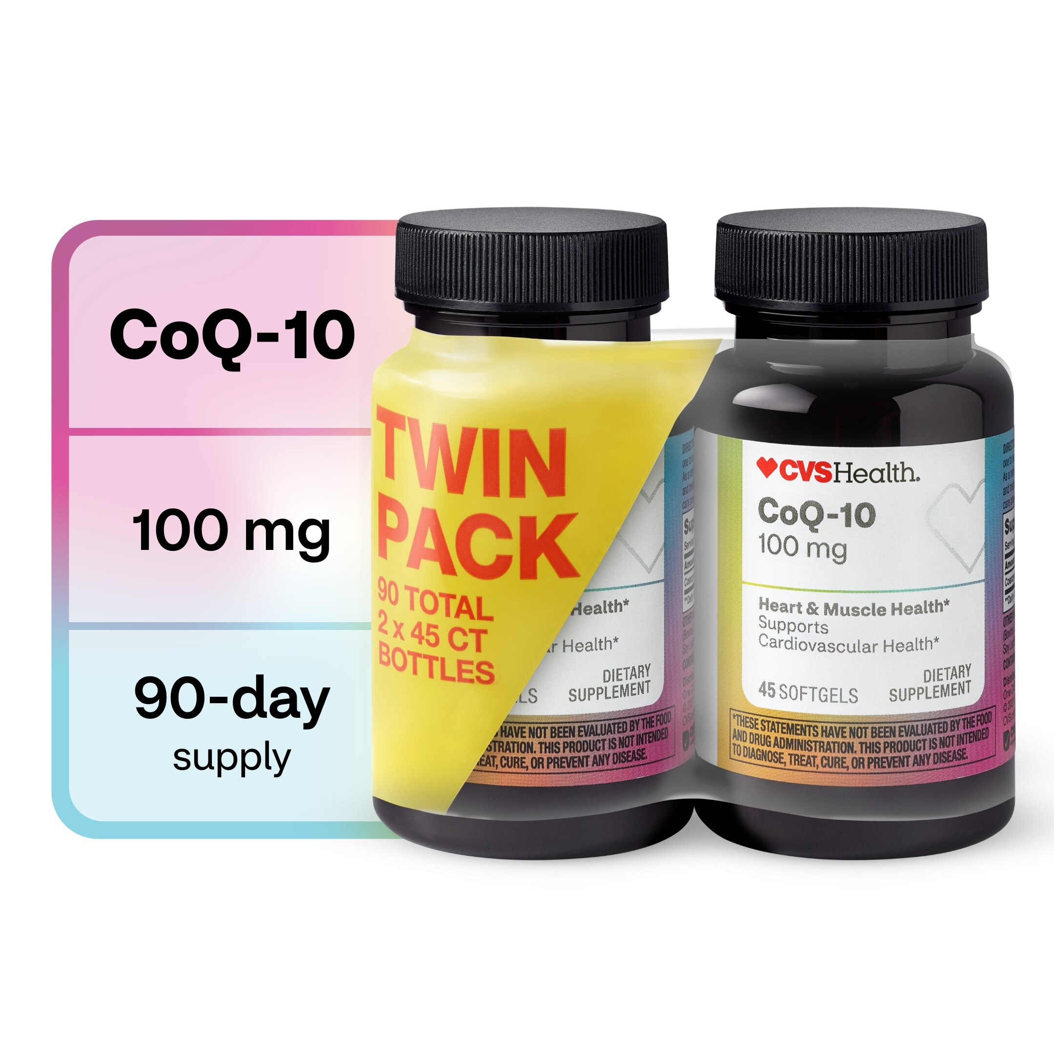 CVS Health CoQ-10 - Cápsulas blandas, 100 mg, paquete de 90 u.