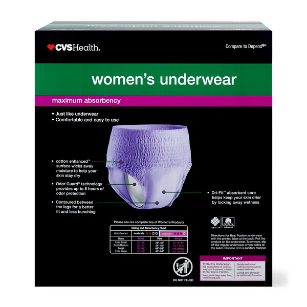 CVS Health Women's Maximum Absorbency Underwear