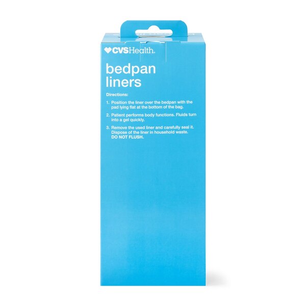 Carebag Bedpan Liner Super Absorbent Pad, 12 CT