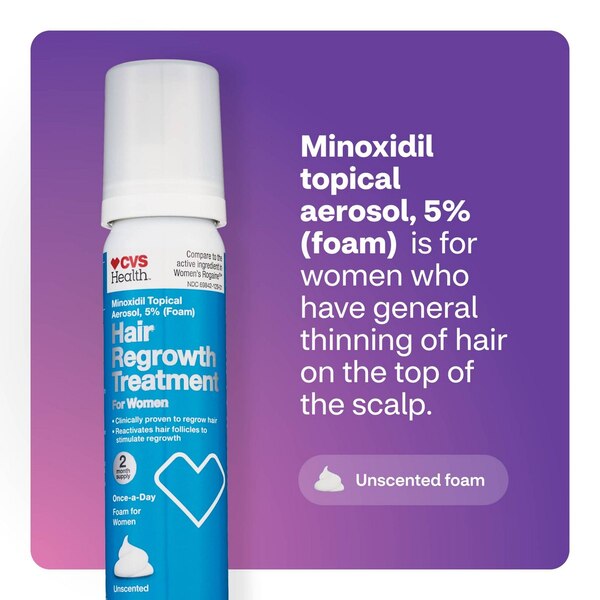 CVS Health Women's 5% Minoxidil Foam for Hair Regrowth