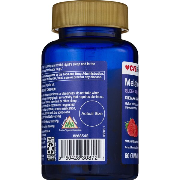 CVS Health Melatonin 10 MG Gummies, Strawberry, 60CT