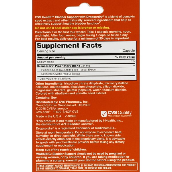 CVS Health Bladder Control Capsules, 54 CT