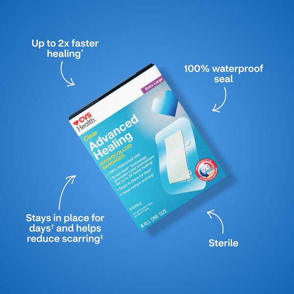 CVS Health Clear Advanced Healing Hydrocolloid Bandages