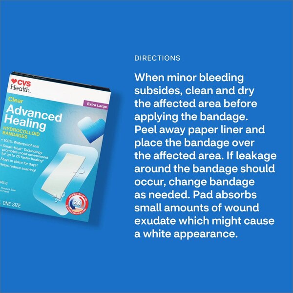 CVS Health Clear Advanced Healing Hydrocolloid Bandages