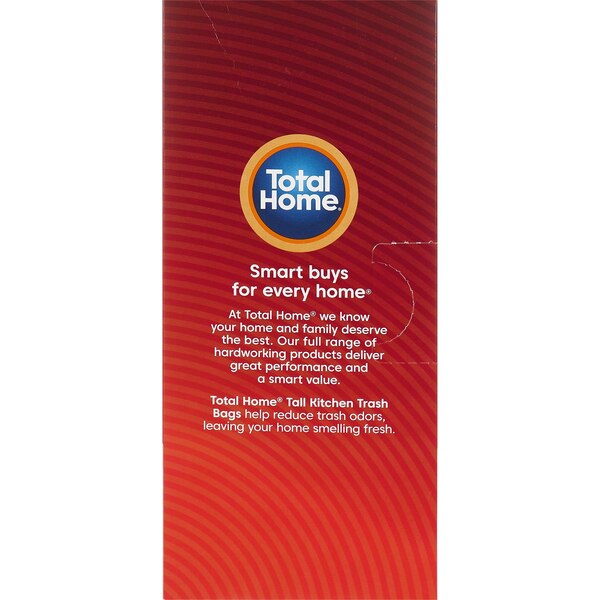 Total Home 13 Gallon Tall Kitchen Trash Bags, Fresh Scent, 45 ct